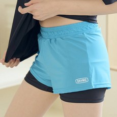 데이닉 여성용 화이트비치 래쉬가드 보드숏 팬츠