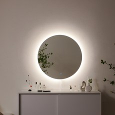  라망 색상 변환 가능 프리미엄 원형 LED 벽거울 600, 혼합색상 