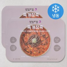 맛있저요 육개장죽 (냉동), 280g, 2개