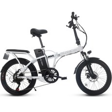 에이유테크 스카닉 M20 MAX 접이식 36V 10Ah 전기 자전거, 화이트