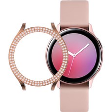 스페이스쉴드 더블 샤인 큐빅 스마트워치 케이스 40mm, 로즈골드