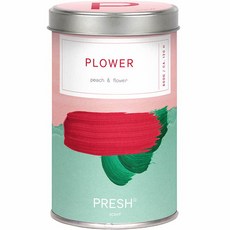 PRESH 大豆香氛蠟燭 L號, 600g, PLOWER 花朵&桃子, 1罐