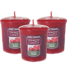 YANKee CANDLe 香氛蠟燭, 黑櫻桃, 49g, 3個