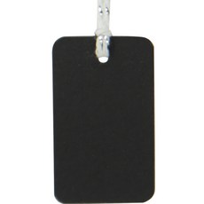 Inp 純色標籤標籤耳套 3*5cm, 黑色, 300個