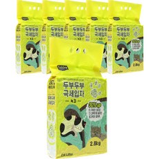 테비토퍼 고양이 테비 두부두부 극세입자 녹차, 2.8kg, 6개