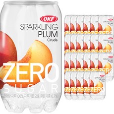 OKF 氣泡水零糖李子, 350ml, 24個