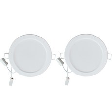 루시아 LED 디밍 매입등 5W 외경 100mm x 높이 30mm x 타공 80mm, 주백색, 2개