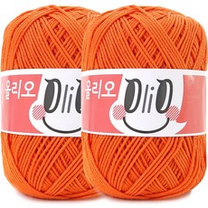 니뜨 올리오 뜨개실 70g, 756_오렌지, 2개