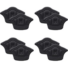 鞋用後腳跟保護墊 4副入, 黑色, 1組