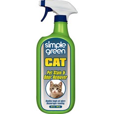 simple green 新波綠 貓咪汙漬除臭劑除臭劑, 946ml, 1個