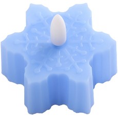 Mystick雪花色彩LED蠟燭, 藍色
