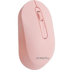 맥스틸 블루투스 저소음 무선 마우스 MO-BTM30C, 핑크