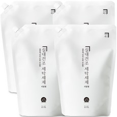 살림백서 실내건조 세탁세제 드럼용 리필, 2.1L, 4개