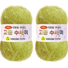 yarna 대용량 고급수세미 159 그린버터 100g, 159(그린버터), 2개