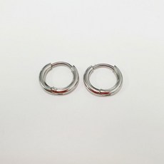 젤루나 써지컬 두꺼운 볼드 원터치 링 피어싱 귀걸이 3mm P-29-4 14mm 2p + 케이스 세트