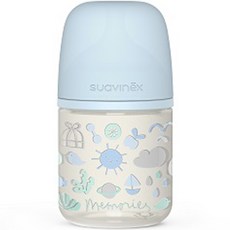 스와비넥스 신생아용 안심 유리젖병, 메모리즈 블루, 120ml, 1개