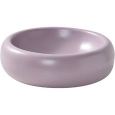 랜보어 반려동물 세라믹 도넛 식기 1단, 퍼플, 1개