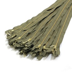 YKK 華可貴 金色拉鍊 1 25cm, 牛油果, 25個