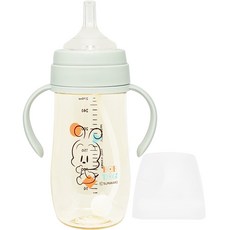 밥독 PPSU 베베쪽쪽 빨대컵 270ml, 민트, 1개