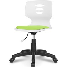 체어포커스 하이백 패드형 책상의자 RT-PAD, 화이트 + 그린
