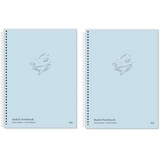 아이비스 소프트 컬러노트 12489 200매, 블루, 2개 블루, 2개