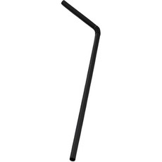 아이엔피 구부러지는 주름빨대 블랙 지름 7mm x 21cm, 500개입, 1개
