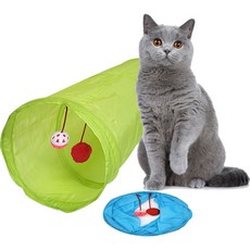 nature pet 貓咪隧道組合, 1組, 綠色+藍色