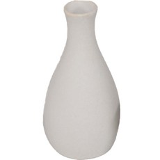 Dalsalt 陶瓷清酒瓶酒瓶日本酒迷你玻璃瓶 Tokuri 奶油白色 250ml, 1個