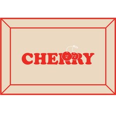 홈다움 빨아쓰는 말랑이 규조토 5겹 흡수강화 발매트 러블리 40 x 60 cm, 러블리체리, 1개