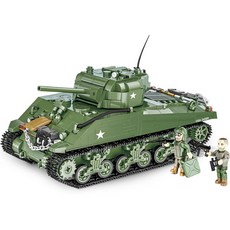 COBI 탱크 M4A3 SHERMAN 레고호환블럭 2570, 혼합색상