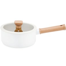 데이세븐 인덕션 도가 IH 편수냄비, 18cm, 화이트, 1개