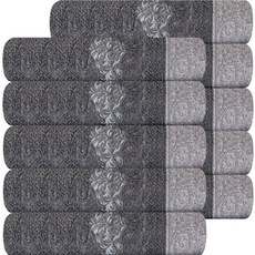 송월타올 샤보렌 미아 세면타월 190g 30수 면사, 그레이, 10개