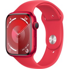 Apple 애플워치 9 GPS, 45mm, (PRODUCT)RED / (PRODUCT)RED 스포츠 밴드, M/L