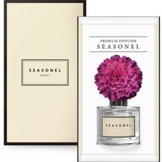 시즈넬 차량용 메리골드 퍼플꽃 + 디퓨저 50ml 선물세트, 프렌치라벤더향, 1세트