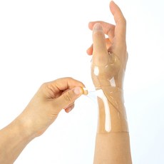 Light Fit矽膠防水護腕雙手組 透明, 1組