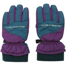 benetton 班尼頓 童款拼色滑雪手套 QCGLP5361