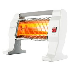 Morning Com 2段石英管桌上型電暖器, 白+灰, LR-820H