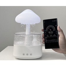 808 빗소리 무드등 간편세척 대용량 초음파 가습기, RAINHumidifier, 혼합색상