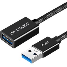 바라보고 고속 충전 A타입-USB 3.0 연장 케이블, 블랙, 1개, 100cm