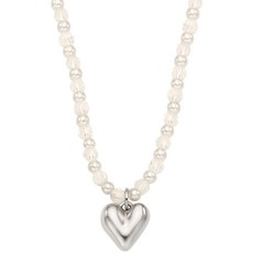 앵브록스 여성용 fairytale beads heart necklace 목걸이