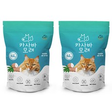 케이알펫츠 고양이 프리미엄 카사바 모래, 무향, 2개, 6L