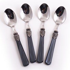 리바도시 엘레나 커피스푼 블랙, 4개, 단품 4개, 단품