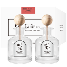 차량용디퓨저추천 바이향 차량용 디퓨저 150ml 본품 딥블랙체리 2개