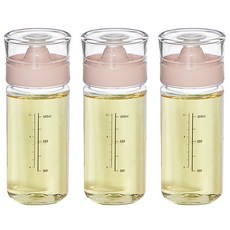 씨밀렉스 실리콘 오일 양념병 핑크, 350ml, 3개