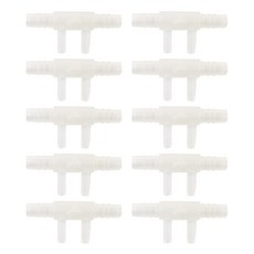 Five Ocean觀賞魚用王蝦2孔連接管 白色, 10個