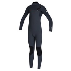 O'NEILL 男款Hyperfreak Fire Chest Zip全連身防寒衣 4/3mm 5523OA, FP7(槍色+黑色+黑色)