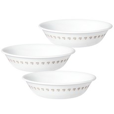 코렐 리틀클로버 앞접시, 혼합색상, 3개 화이트, 3개