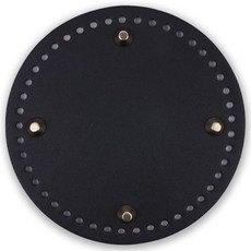 징가방 바닥 원형 17cm, 블랙, 1개
