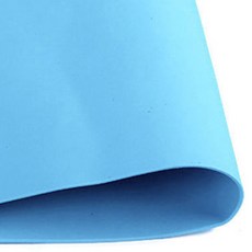 彩色塑膠海綿薄墊, 1入, 2mm, 藍色