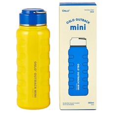오슬로 아웃백 미니 텀블러, 옐로우, 360ml, 1개 360ml, 옐로우, 1개
